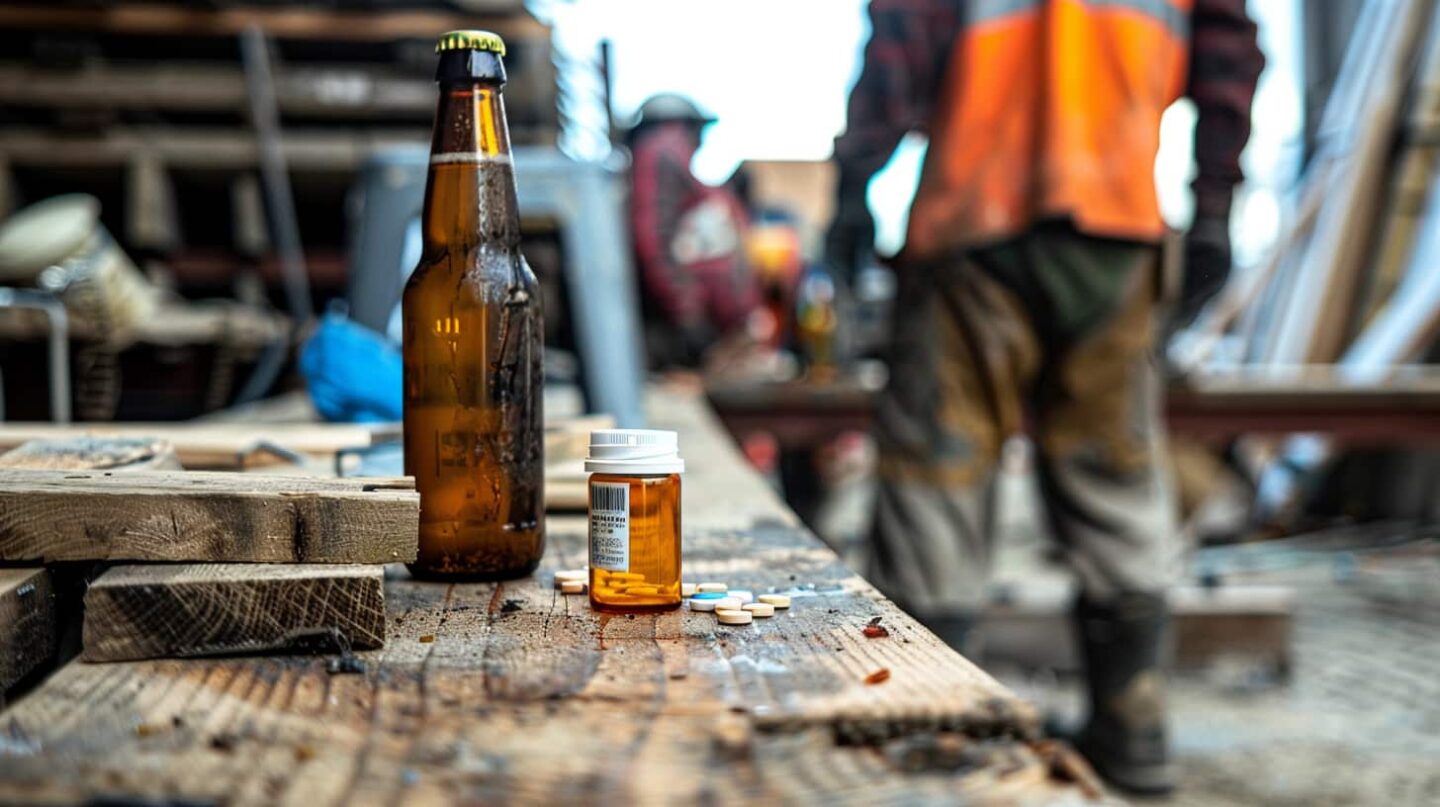 Featured image illustrating the connection between work injuries and substance abuse for the blog post Navigating Work Injuries & Substance Abuse Impacts